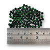 4mm Wooden beads in Green. Sold in packs of 100 pieces, and available in a multi coloured or single colour packs. Craftworkz 4mm wooden beads have a hole size of approximately 1mm. Some slight variation in size is normal.