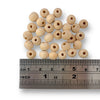 Craftworkz 8mm raw, unvarnished wooden beads. Sold in packs of 100 pieces, and available in a multi coloured or single colour packs. These 8mm wooden beads have a hole size of approximately 2mm. Some slight variation in size is normal.