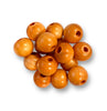 Wooden beads 16mm in orange by Craftworkz.