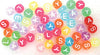 Plastic Beads - Flat Round Alphabet
