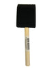 Black foam brush, 50mm ( 2 inch ), wooden handle by Craftworkz