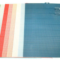 Plastic Mesh Sheets 7 count coloured