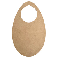 MDF Egg shaped craft blank door hanger