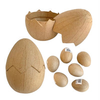 Craftworkz Paper Mache cracked egg box comes plain, ready to decorate. Measures 15cm high and approx. 10cm in diameter.