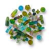 Glass Beads Transparent Two Tone Mix