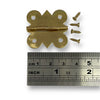 Brass hinge no. 1035 complete with screws by Craftworkz.