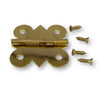 Brass hinge no. 1035 complete with screws by Craftworkz.