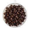 Plastic pony beads x 1000 piece pack in Brown.