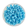 Plastic pony beads x 1000 piece pack in Light Blue.