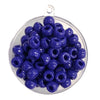 Plastic pony beads in Opaque Royal Blue colour, 100 piece pack.