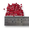 4mm Wooden beads in Red. Sold in packs of 100 pieces, and available in a multi coloured or single colour packs. Craftworkz 4mm wooden beads have a hole size of approximately 1mm. Some slight variation in size is normal.