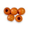 Wooden beads 20mm in Orange, 100 piece pack by Craftworkz.