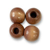 Wooden beads 20mm in Tan, 100 piece pack by Craftworkz.