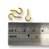Brass Cup hook 9mm. Available in packs of 10 or 100 pieces.