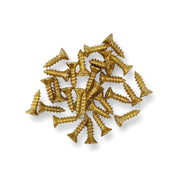 Brass screws by Craftworkz. Available in 8mm and 12mm lengths.