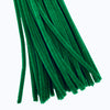 A craft room staple and sometimes referred to as pipe cleaners, Craftworkz chenille stems are available in various colour packs. Each chenille stem measures approximately 6mm in diameter and is 30cm long. This is the Green colour option.