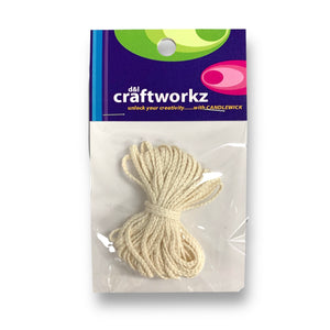 Our cotton candle wick is available in 3 different thicknesses. This is fine, a 15 ply cotton wick.