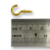 Craftworkz Brass plated Cup hook 13mm. Available in packs of 10 or 100 pieces.