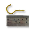 Craftworkz Brass Cup hook 30mm. Available in packs of 10 or 100 pieces.