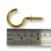 Craftworkz Brass Cup hook 39mm. Available in packs of 10 pieces.