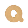 Small plywood letter Q measuring 35mm high by Craftworkz. Sold in packs of 6 individual letters, or the alphabet A - Z.  