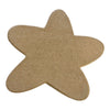 A five-pointed star-shaped paper mache box shown on a plain white background.