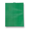 An emerald green plastic mesh sheet with a small hanging tab at the top, shown against a plain white background with a soft drop shadow.