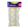 A retail pack showing the brand name Craftworkz of 8 polystyrene craft balls on a clean white background