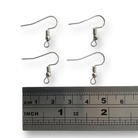 SIlver coloured, shepherd earring hooks 144 pieces by Craftworkz.