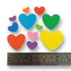 Foam heart shaped stickers x 300 piece pack.