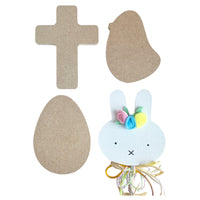 Craftworkz range of MDF Easter shapes. Australian made.