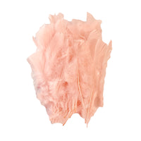 Craft feathers in Peach colour x 10 gram pack