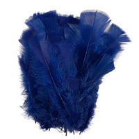Craft feathers in royal blue x 10 gram pack