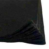 A pack of 10 felt sheets in Black by Craftworkz