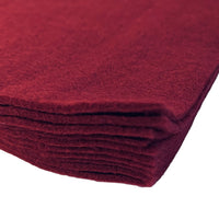 A pack of 50 felt sheets in Burgundy by Craftworkz