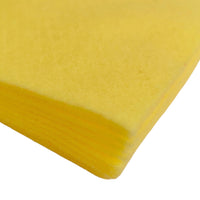 A pack of 10 felt sheets in Lemon by Craftworkz