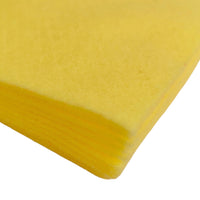 A pack of 50 felt sheets in Lemon by Craftworkz