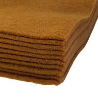 A pack of 10 felt sheets in Light Brown by Craftworkz