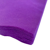 A pack of 10 felt sheets in purple by Craftworkz