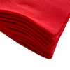 A pack of 10 felt sheets in Red by Craftworkz