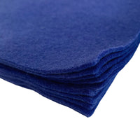 A pack of 10 felt sheets in royal blue by Craftworkz