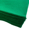 A pack of 50 felt sheets in Emerald Green by Craftworkz