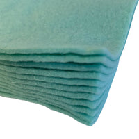 A pack of 10 felt sheets in light blue by Craftworkz