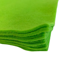 A pack of 10 felt sheets in lime by Craftworkz
