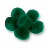 Craftworkz 20mm pom poms in Green. Also available in a variety of single colour and multi coloured packs. These measure approximately 20mm in diameter and are sold in a 100 piece pack.
