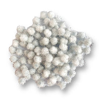 Craftworkz glitter pom poms have a soft tinsel added to them to make them a bit more sparkly!  Perfect for Christmas crafts, this option measure approximately 7mm in diameter.
