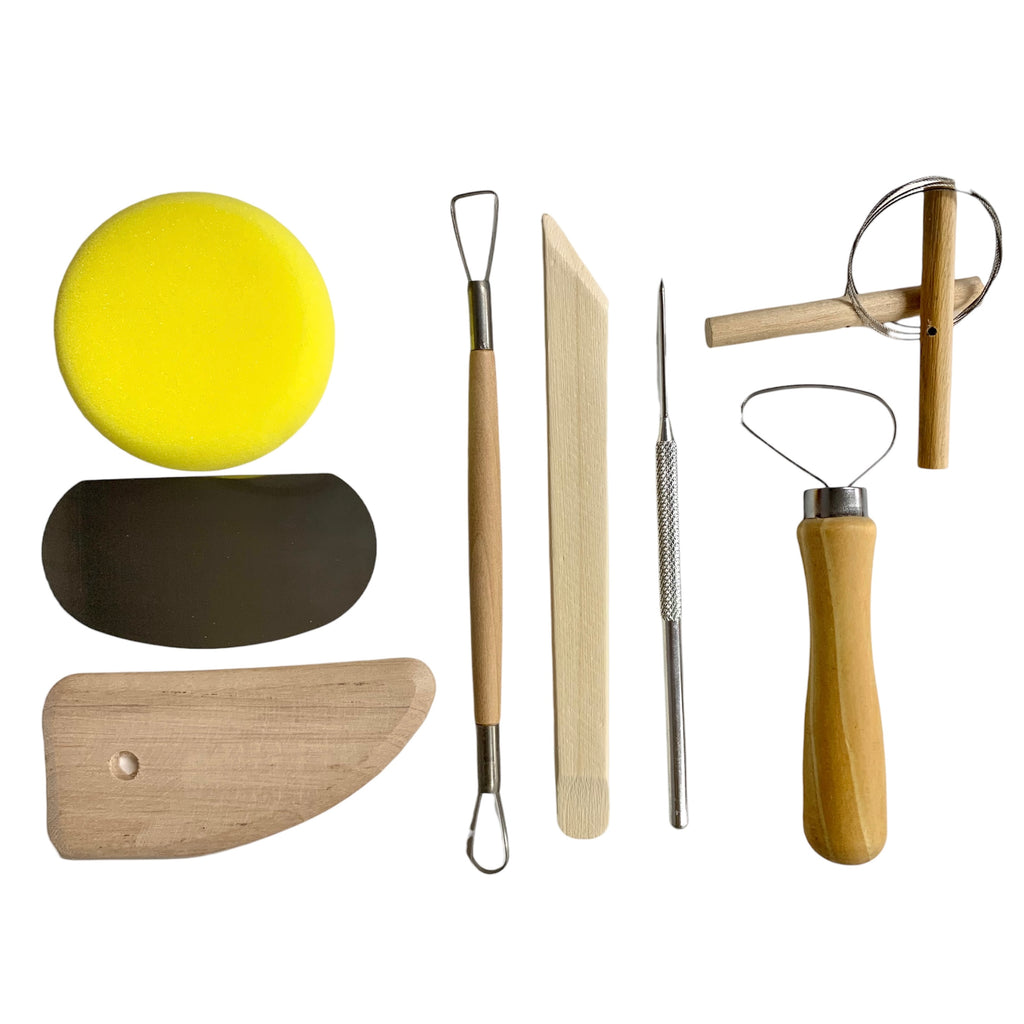 8 piece pottery tool kit by Craftworkz.