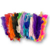 Craftworkz turkey craft feathers 250 piece multi coloured pack.