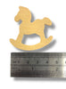Craftworkz plywood rocking horse shaped blanks are available in 2 sizes, and sold in packs of 12 pieces.
These lightweight shapes are approximately 3mm thick and can be painted and embellished with glitter, rhinestones, stickers etc. Add a magnet to the back, or a brooch back, or use as a stencil when drawing. Ideal for Christmas crafts.