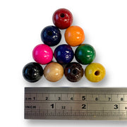Wooden beads 16mm x 100pc pack by Craftworkz.